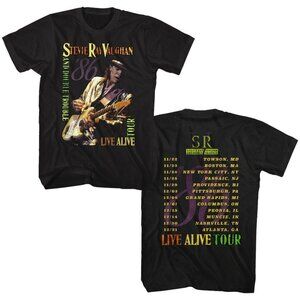 Stevie Ray Vaughan Live Alive Tour T-Shirt, Vintage Music Concert Tee 73